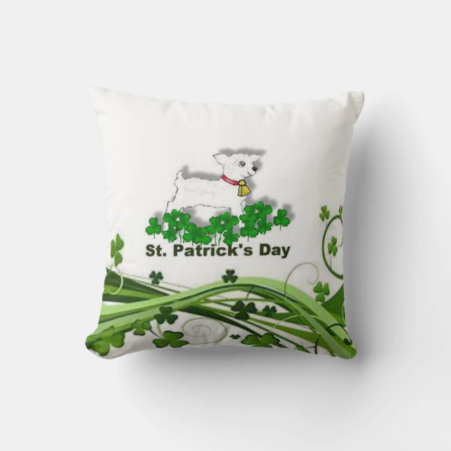 Saint Patrick's Day Throw Kissen (Vorderseite)