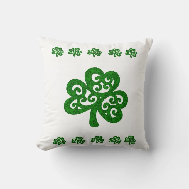 Saint Patrick's Day Throw Kissen (Vorderseite)