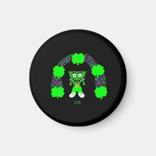 Saint Patrick's FrankenCheese Round Magnet