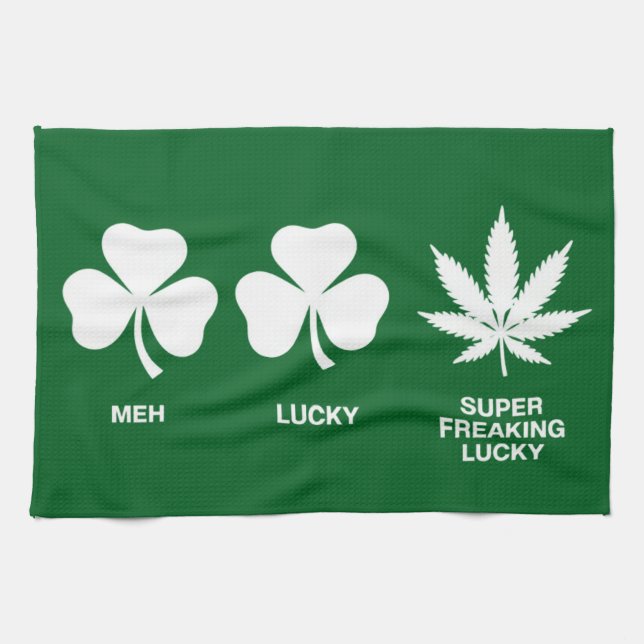 Saint Patricks Funny Party für Typ Geschirrtuch (Horizontal)
