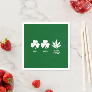 Saint Patricks Funny Party für Typ Serviette