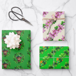 Saint Patricks Irish Celebration Geschenkpapier Set