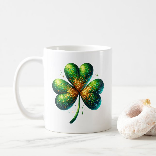 Saint Patricks Kaffeetasse (Mit Donut)