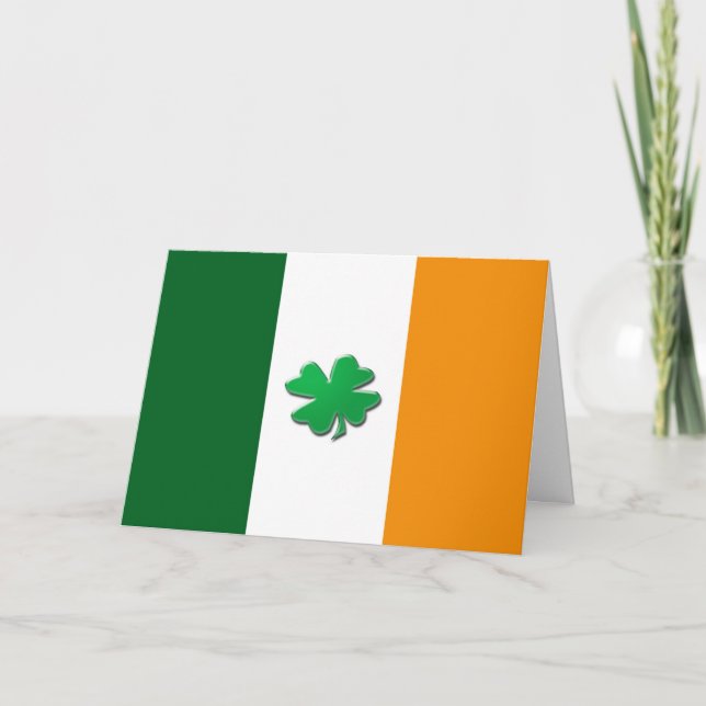Saint Patrick's Kleeblatt. Karte (Vorderseite)