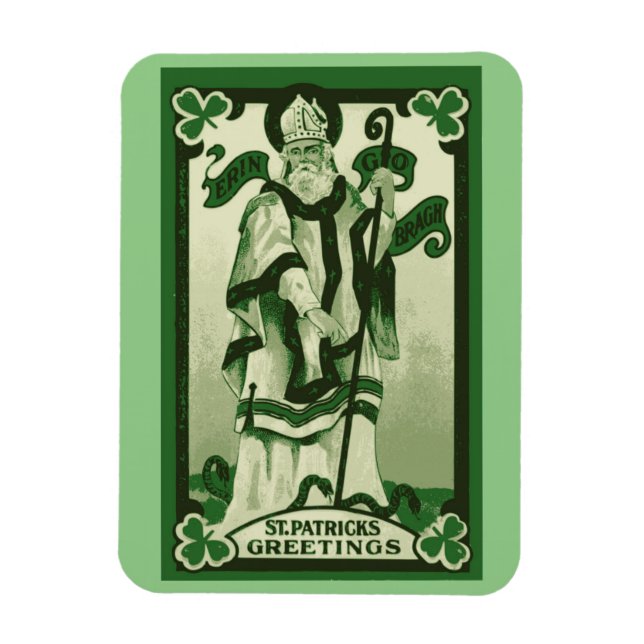 Saint Patrick's Vintage Flexible Magnet (Vertical)