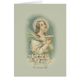 Saint patron de St Lucy Lucia de la cécité d'oeil