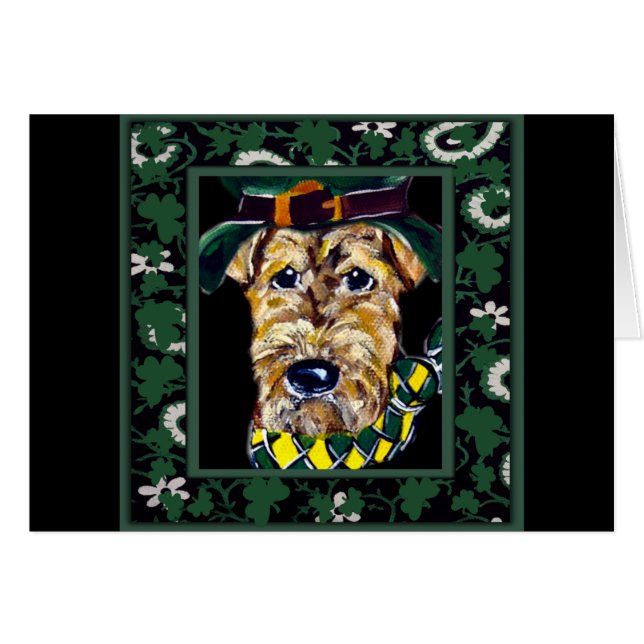 Saint Patty Airedale (Vorderseite (Horizontal))