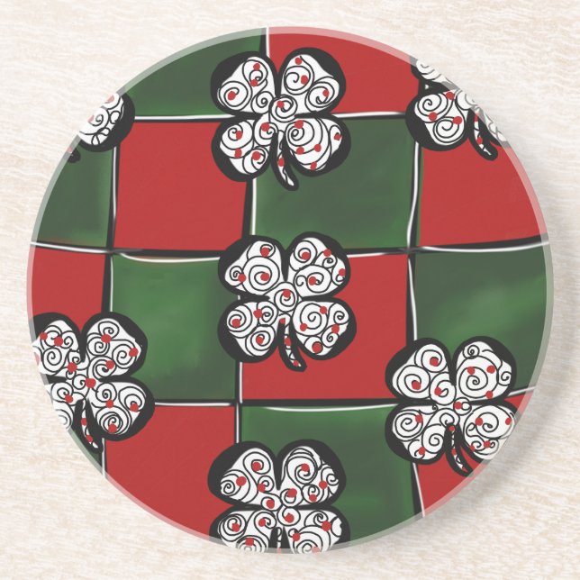 Saint Patty Art Design Untersetzer (Vorne)