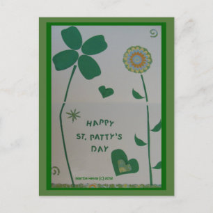 Saint-Patty's Day Carte postale Blue Beach Song™