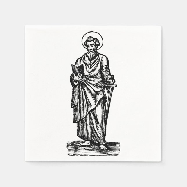Saint Paul Apostle an die Andern Serviette (Vorderseite)