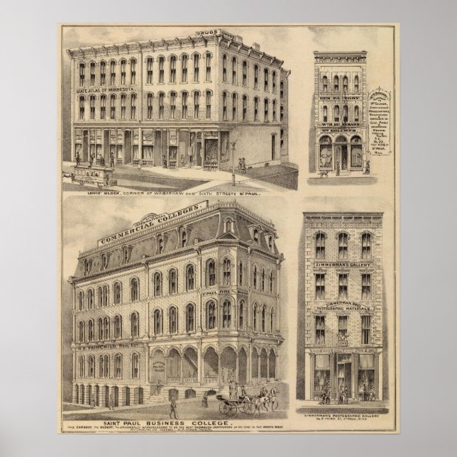Saint Paul Business Uni, Minnesota Poster (Vorne)
