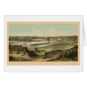 Saint Paul, carte panoramique de manganèse - 1874