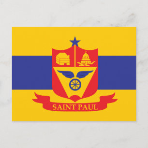 Saint Paul Flagge Postkarte