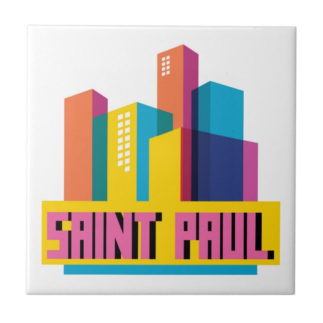Saint Paul in Design Fliese (Vorderseite)