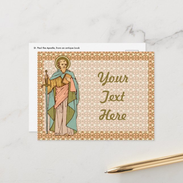 Saint Paul l'Apôtre (RLS 13) Carte postale 1 (Devant/Arrière en situation)