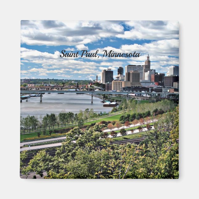 Saint Paul, Minnesota Landschaft Magnet (Vorne)
