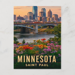 Saint Paul Minnesota Nördliche Seen Postkarte