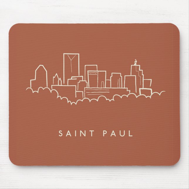 Saint Paul, Minnesota-Skyline Mousepad (Vorne)