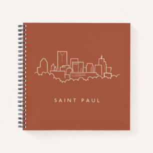 Saint Paul, Minnesota Skyline Notizbuch