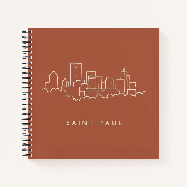 Saint Paul, Minnesota Skyline Notizbuch (Vorderseite)