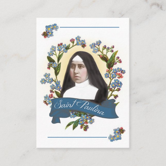 Saint Paulina Saint de la Diabétique/Diabète Carte (Devant)