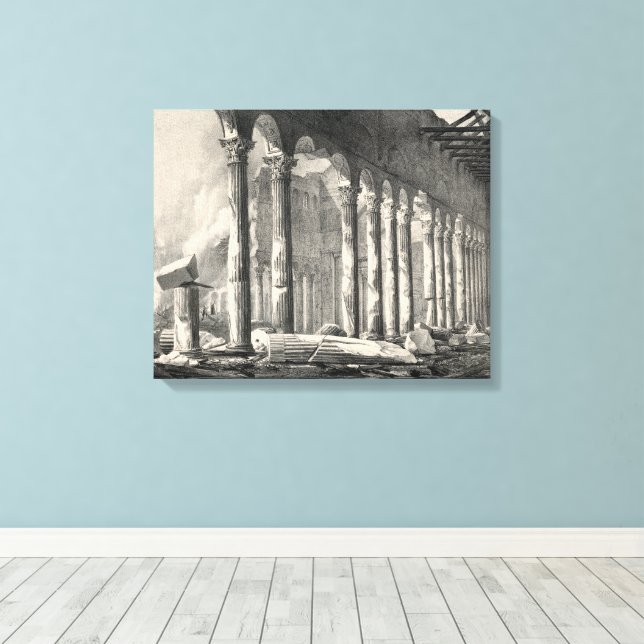 Saint Paul's Basilica Rom nach 1823 Feuer Leinwanddruck (Insitu (Holzboden))
