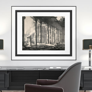 Saint Paul's Basilica Rom nach 1823 Feuer Poster