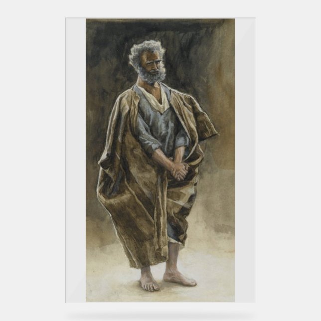 Saint Peter Apostle by James Tissot  Acrylschild (Vorderseite)