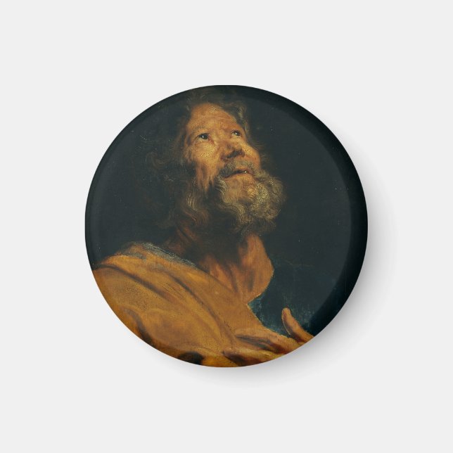 Saint Peter von Antoon van Dyck Magnet (Vorne)