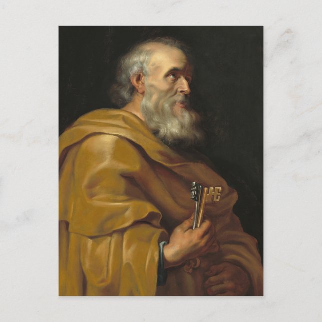 Saint Peter von Peter Paul Rubens Postkarte (Vorderseite)