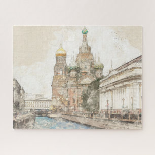 Saint-Pétersbourg Russie Jigsaw Puzzle - Boîte cad