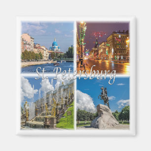 SAINT PETERSBURG, Russland, Europa, Kühlschrank Magnet