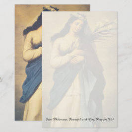 Saint Philomena Briefpapier