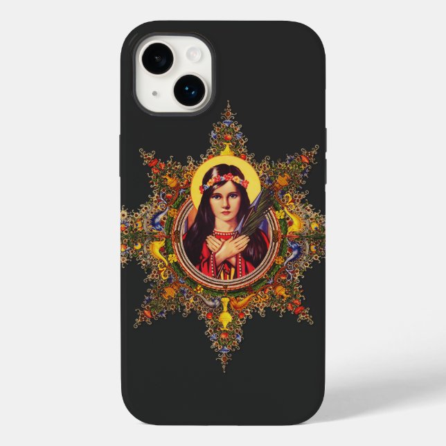 Saint Philomena Case-Mate iPhone 14 Plus Hülle (Rückseite)