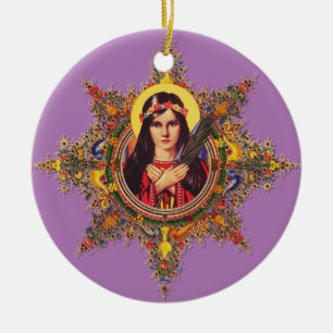 Saint Philomena Keramik Ornament