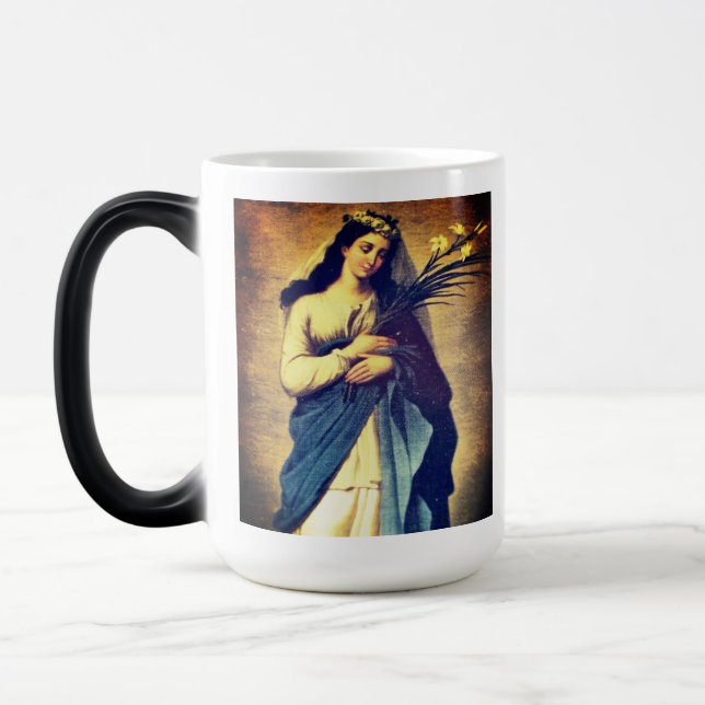 Saint Philomena Personalized Prayer Mug Verwandlungstasse (Links)