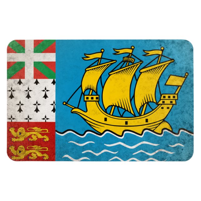 Saint Pierre und Miquelon Magnet (Horizontal)