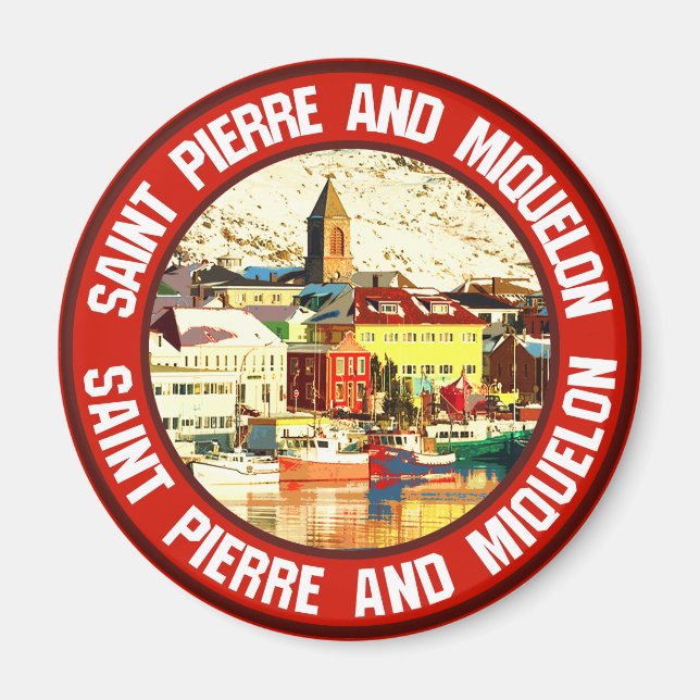 Saint Pierre und Miquelon Magnet (Vorne)
