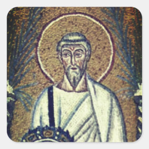 Saint Polycarp Quadratischer Aufkleber