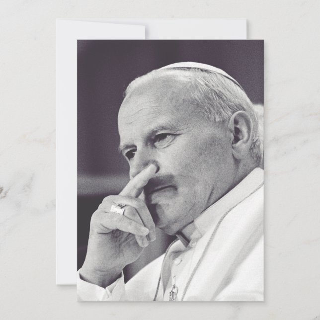 Saint Pope John Paul II  Einladung (Vorderseite)