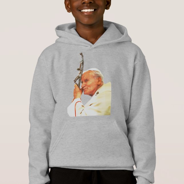 Saint Pope John Paul II Hoodie (Vorderseite)