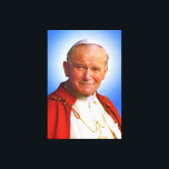 Saint Pope John Paul II Leinwanddruck<br><div class="desc">Saint Papst Johannes Paul II Canvas Print schützen uns!</div>