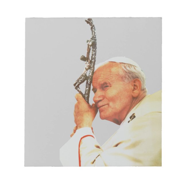Saint Pope John Paul II Notizblock (Vorderseite)