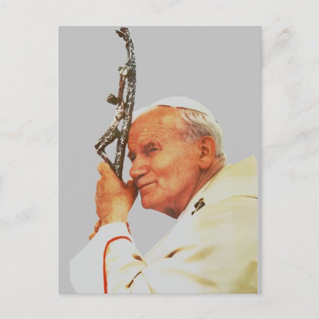 Saint Pope John Paul II Postkarte (Vorderseite)