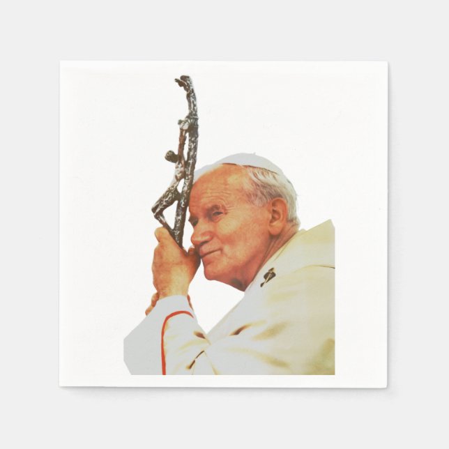 Saint Pope John Paul II Serviette (Vorderseite)
