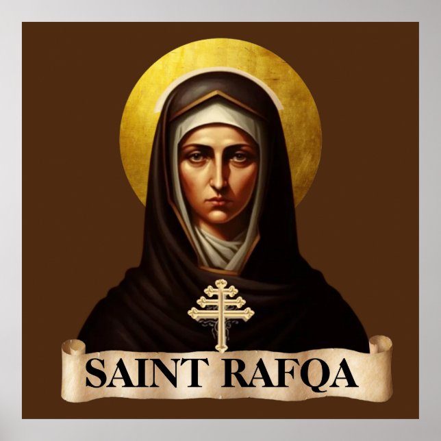 Saint Rafqa, Maronite Nun, 40" x 40" Poster (Vorne)