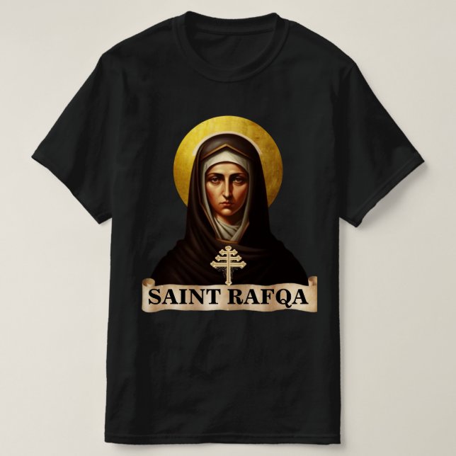 Saint Rafqa, religieuse maronite, T-shirt (Design devant)