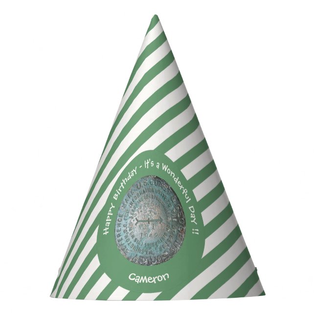 Saint Regis Mountain USGS Benchmark Party Items Partyhütchen (Vorderseite)