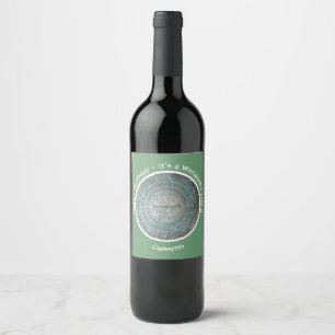Saint Regis Mountain USGS Benchmark Party Items Weinetikett