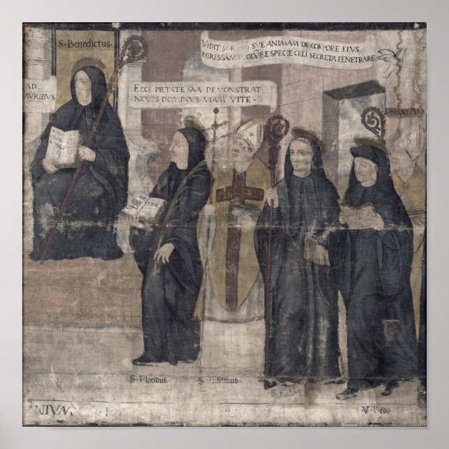 Saint Robert und verschiedene Benediktiner Poster (Vorne)